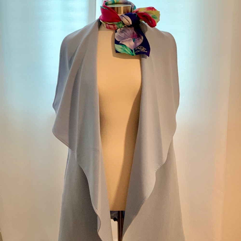 NWT The Limited Baby Blue Long Sleveless Vest - Picture 1 of 6
